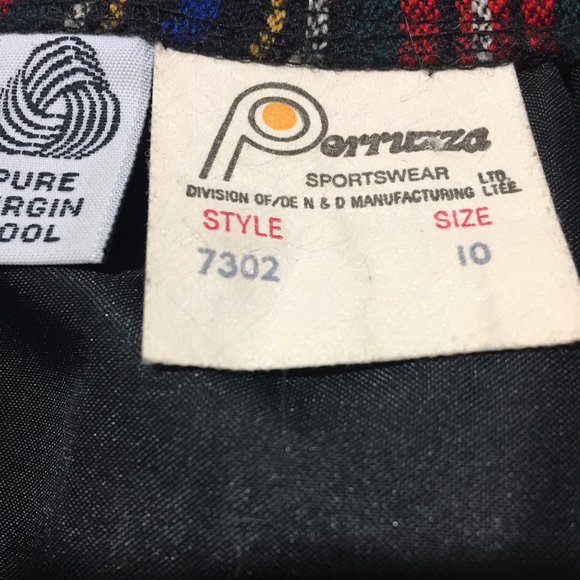 VINTAGE PERRUZZA SPORTSWEAR PLAID SKIRTS SIZE 10 - Picture 7 of 7